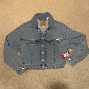 Signature by Levi Strauss Cropped Blue Jean Jacket